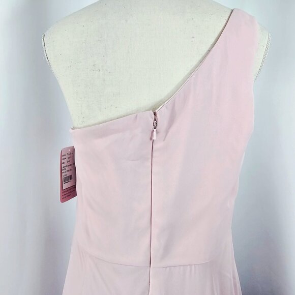 Thread Women's Pink One Shoulder Circle Skirt Chiffon Maxi Dress Size 10R NWT - Picture 9 of 16